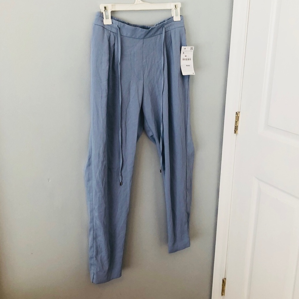 Zara Basic Baby Blue Trousers